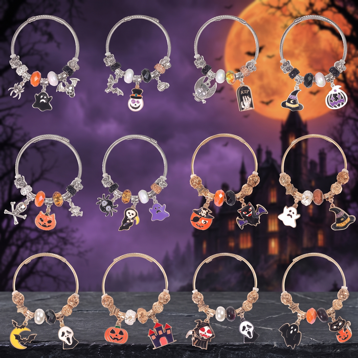 Halloween Beaded Bracelet DIY — Hallowicked hero (SUJEWBC00223)