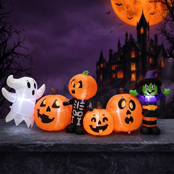 Halloween Inflatable Ghost Pumpkin Skeleton Witch Yard Decoration — Hallowicked hero (SUGAOOO00035)
