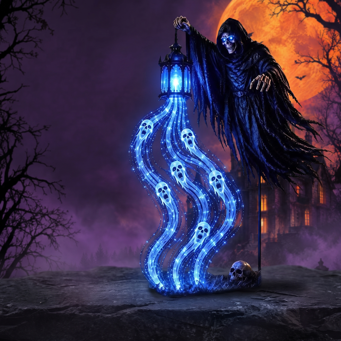 Grim Reaper Halloween Lantern for Garden — Hallowicked hero (SUCAHCC00179)