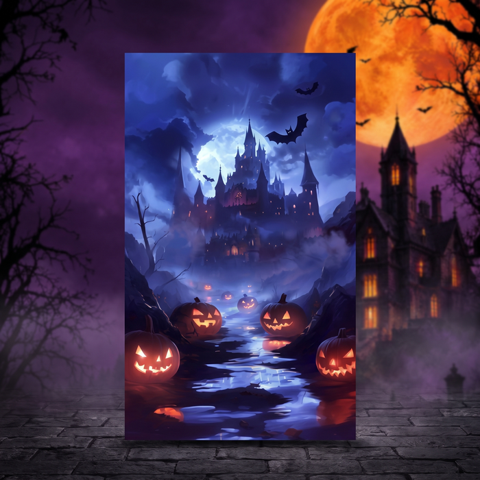 Custom Halloween Backdrop Cloth — Hallowicked hero (SUHOTBB00225)