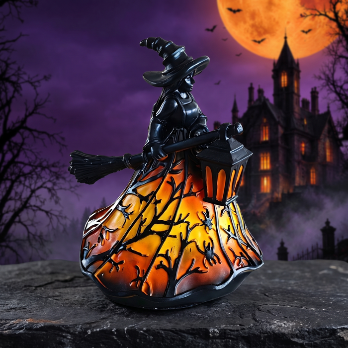Halloween Witch Decoration Ornaments Witch Desktop Lamp — Hallowicked hero (SUHODTT00138)