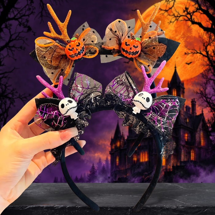 Halloween Hairband Hairpin Deviruchi Pumpkin Headband — Hallowicked hero (SUHAAHE00011)