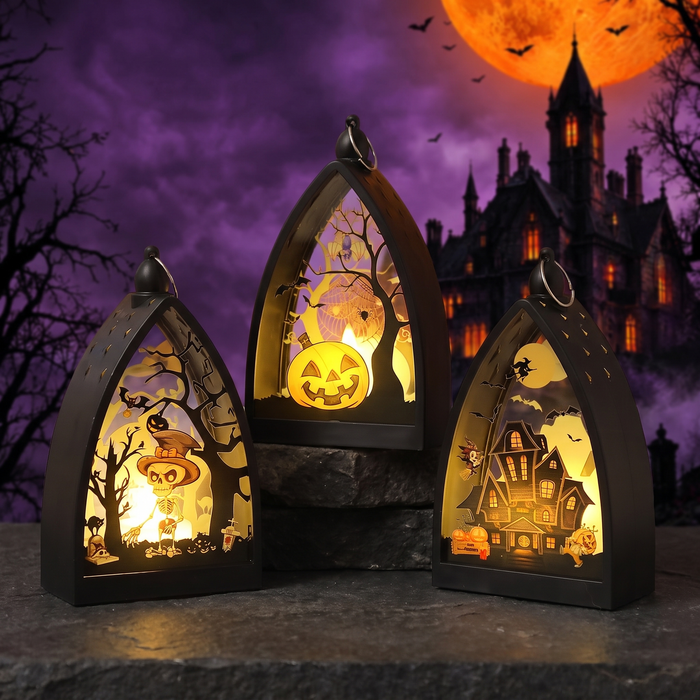 Halloween LED Decorative Lantern — Hallowicked hero (SUCAHCC00116)