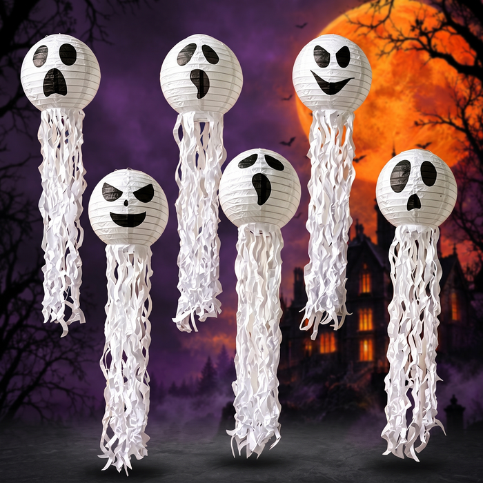 Halloween Paper Lantern Set Jellyfish Pumpkin Decor — Hallowicked hero (SUCAHCC00068)