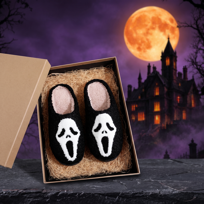 Halloween Plush Slippers Funny Design — Hallowicked hero (SU00117033)