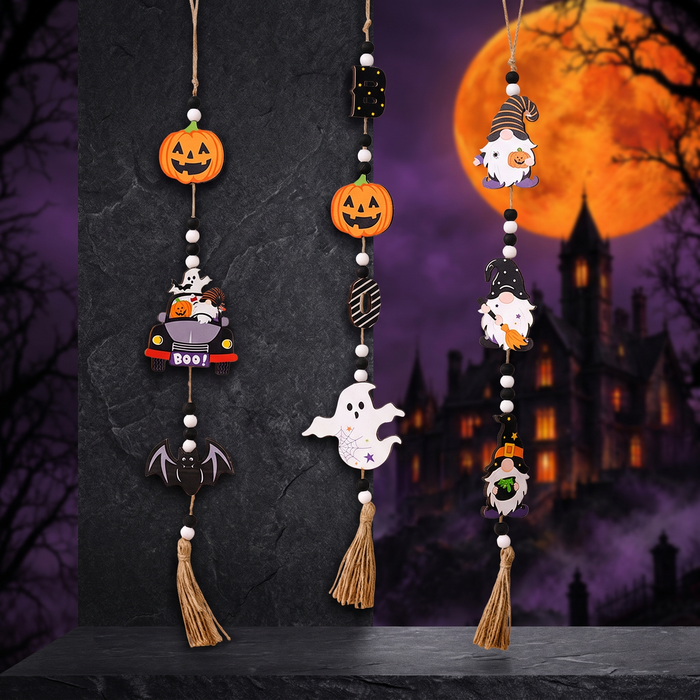 Halloween Hanging Sign Home Party Halloween Decoration — Hallowicked hero (SU00024792)
