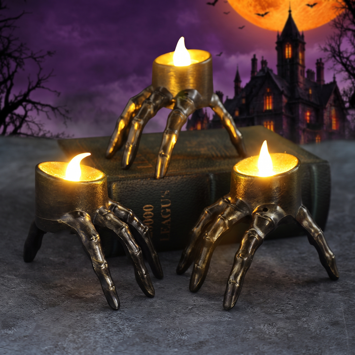 Halloween Skull Ghost Hand Props Candle Light — Hallowicked hero (SU00023553)