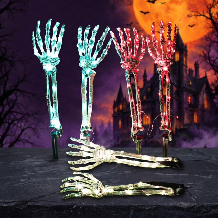 LED Halloween Skeleton Hand Ground Light — Hallowicked hero (SU00018696)