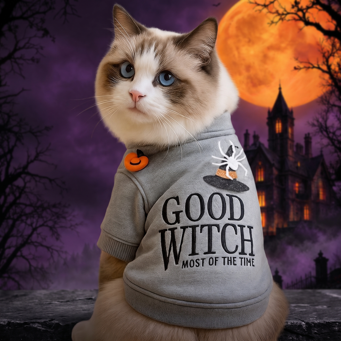 Halloween Pet Dog Cat Sweatshirt — Hallowicked hero (SU00031280)
