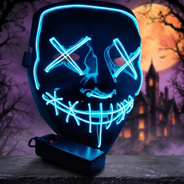 LED Glow V-Shaped Halloween Mask — Hallowicked hero (SU00019846)