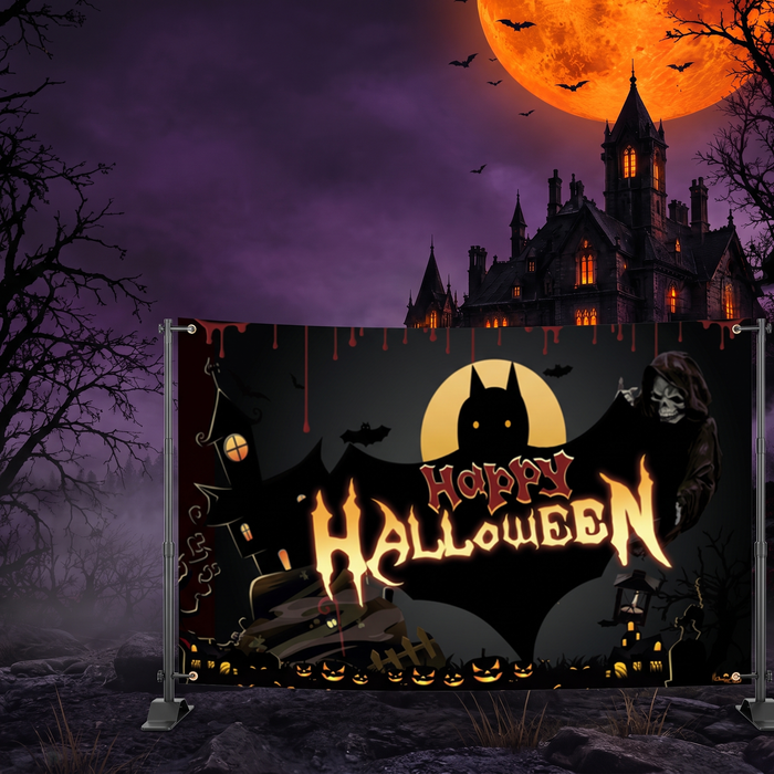 Halloween Banner Background Cloth — Hallowicked hero (SU00013826)