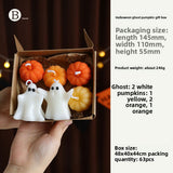 Halloween Ghost Candle Set Scented Soy Wax Home Decor