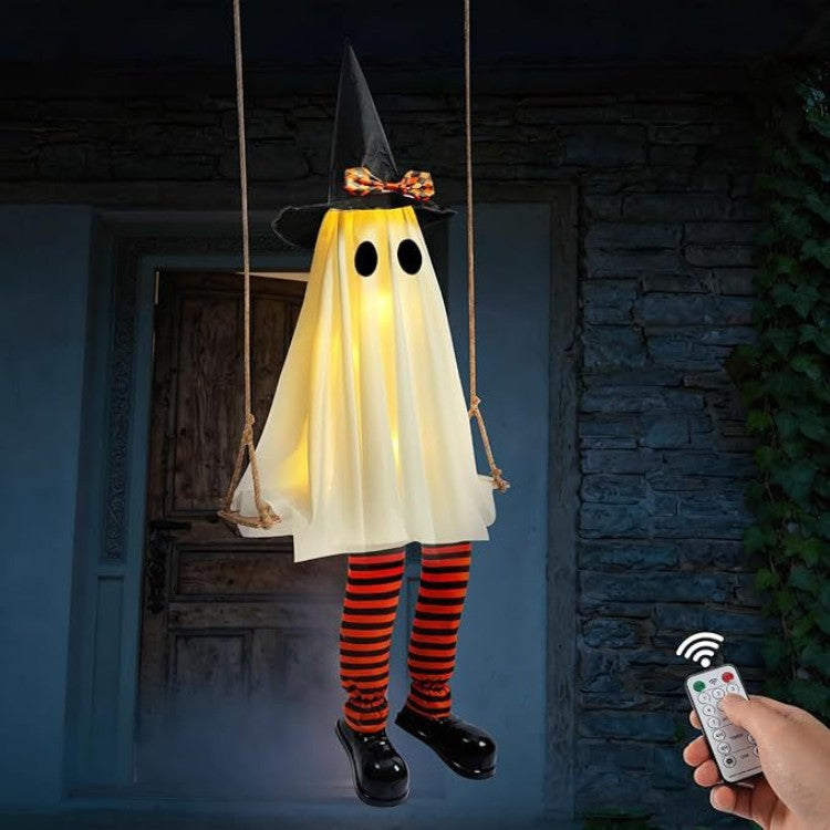 Halloween Wizard Ghost LED Lights - Fabric