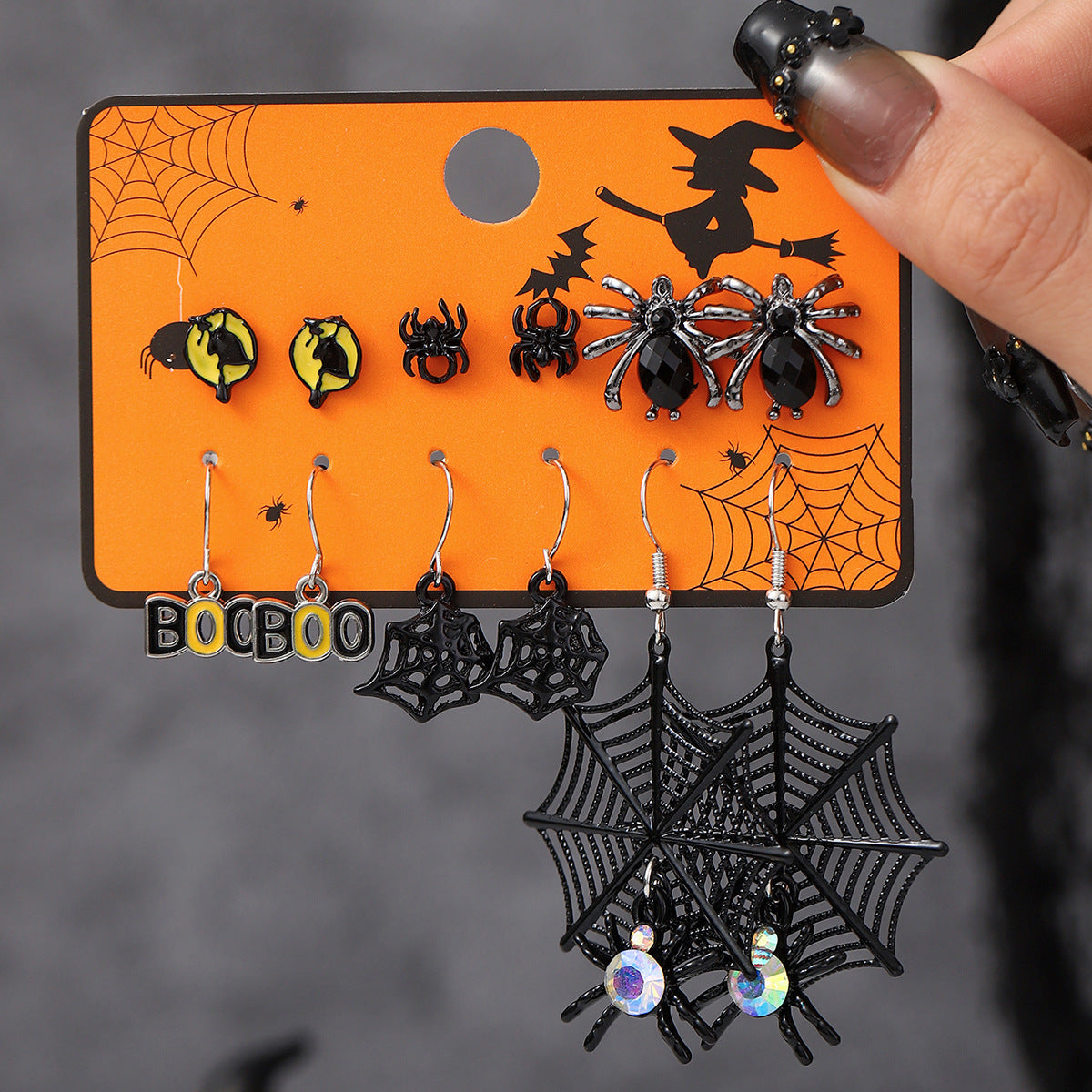 Cartoon Halloween Earrings Set