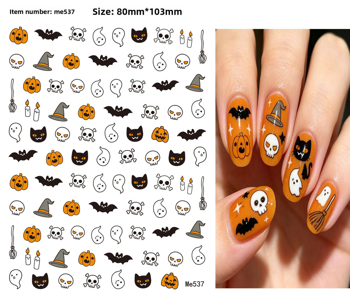 Halloween Nail Stickers - Vinyl