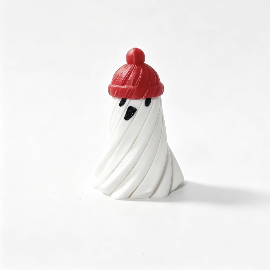 Halloween Ghost Pumpkin Wizard Tabletop Ornament - Resin