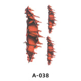 Halloween Fake Scar Tattoo Stickers