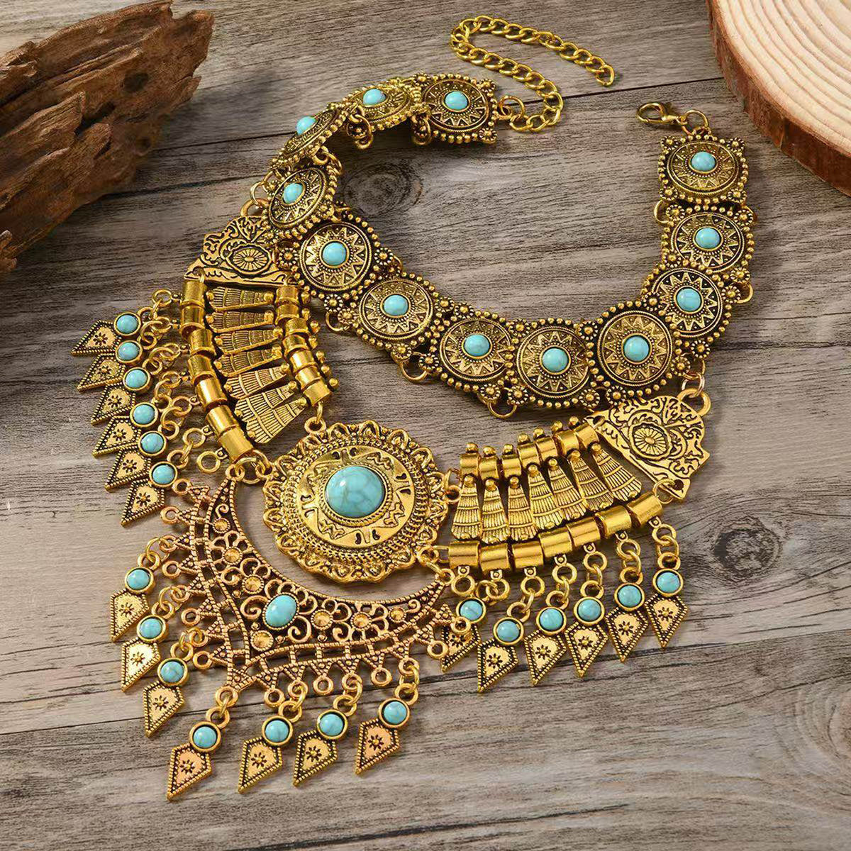 Halloween Egyptian-Style Alloy Necklace Accessory