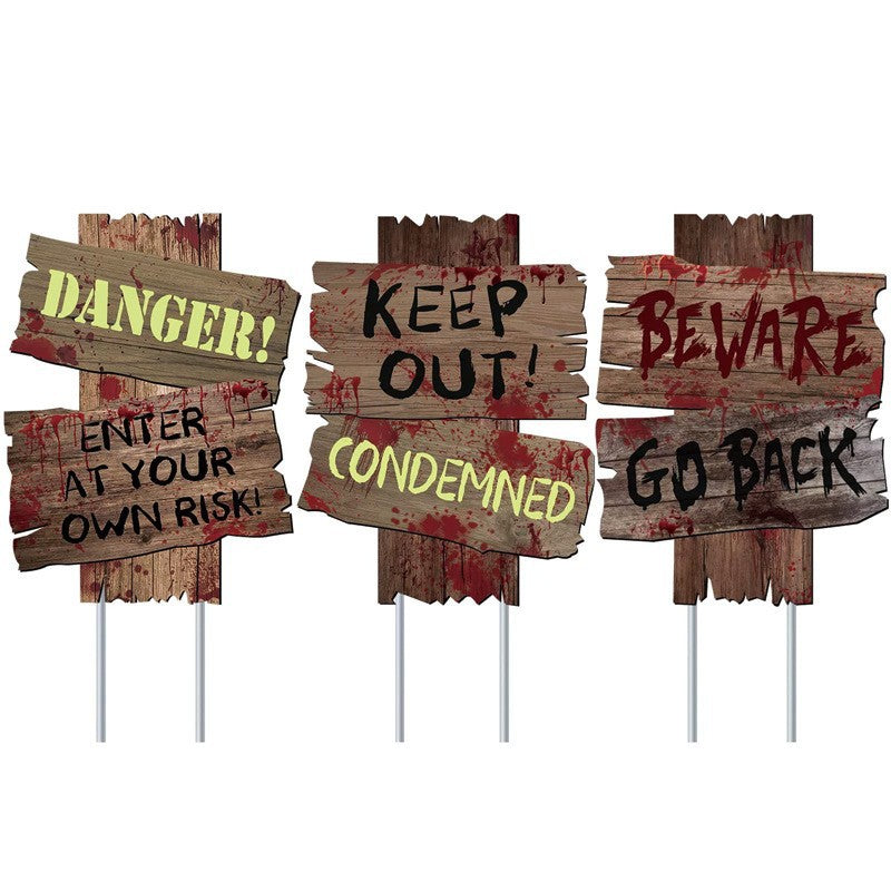 Halloween Plastic Yard Stake Decoration