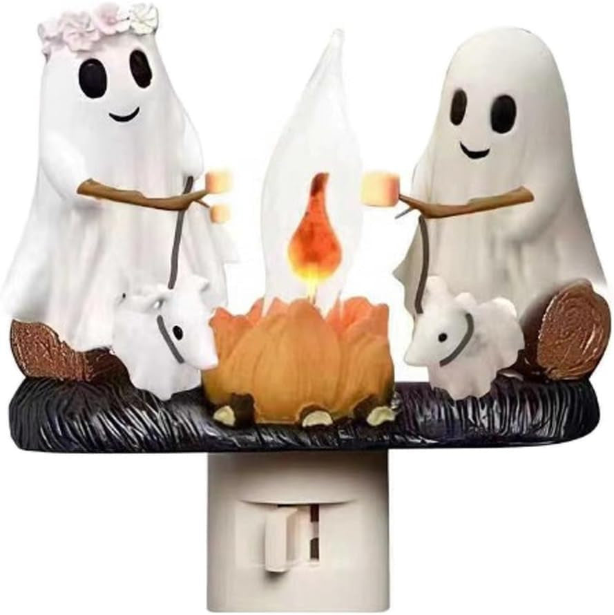 Halloween Ghost Plug-In Night Light - Resin