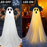 Halloween Light-Up Standing Ghost Yard Decoration