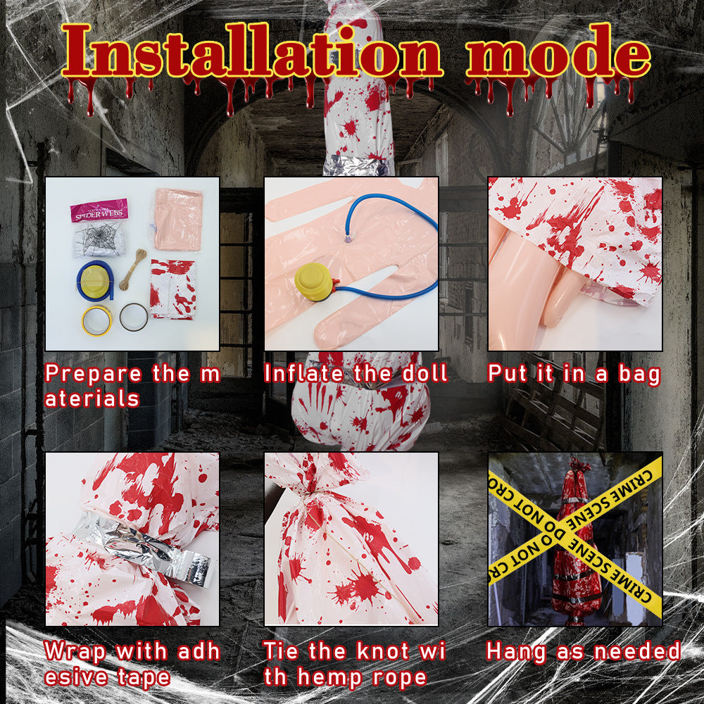 Halloween Haunted House Corpse and Doll Props