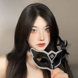 Halloween Anime Half-Face Mask - Plastic