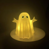 Halloween White Ghost Resin Ornament