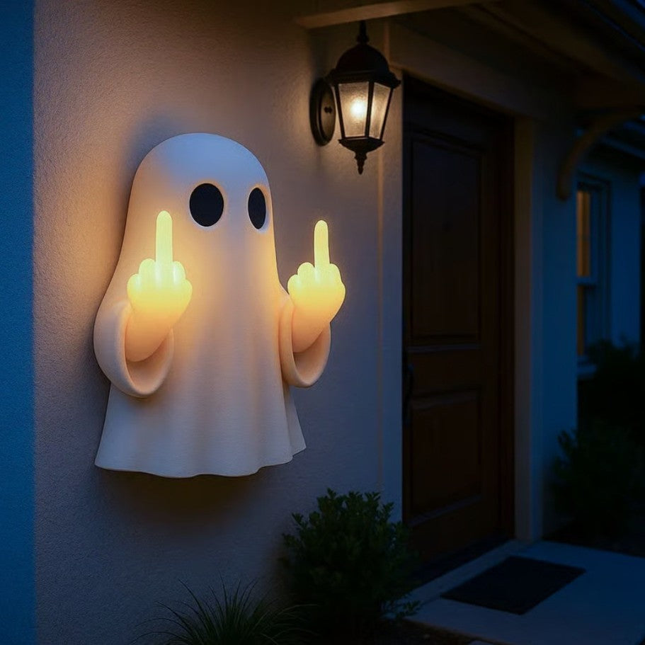 Halloween Middle Finger Ghost Night Light