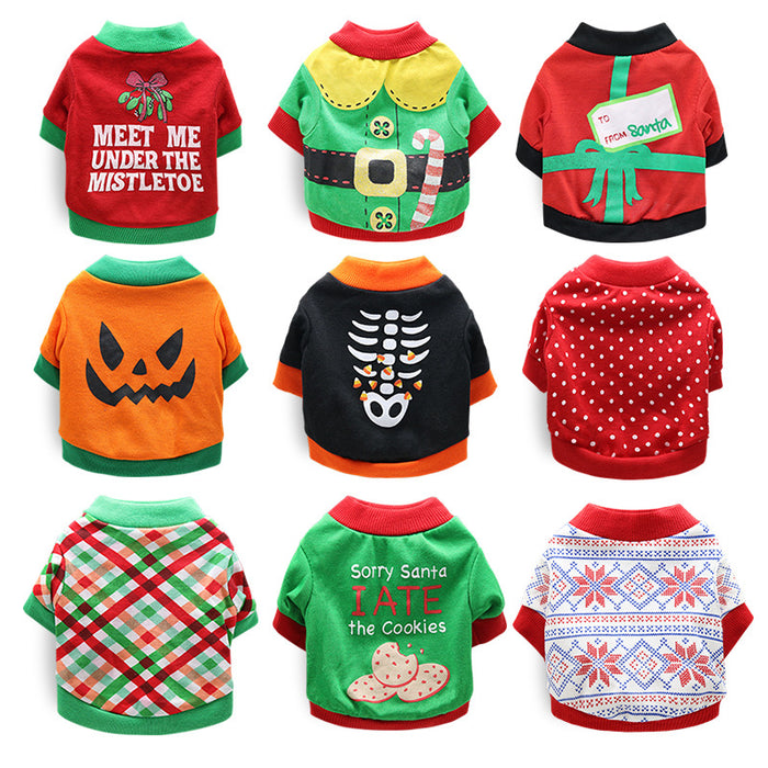 Halloween and Christmas Pet Costumes - Cotton