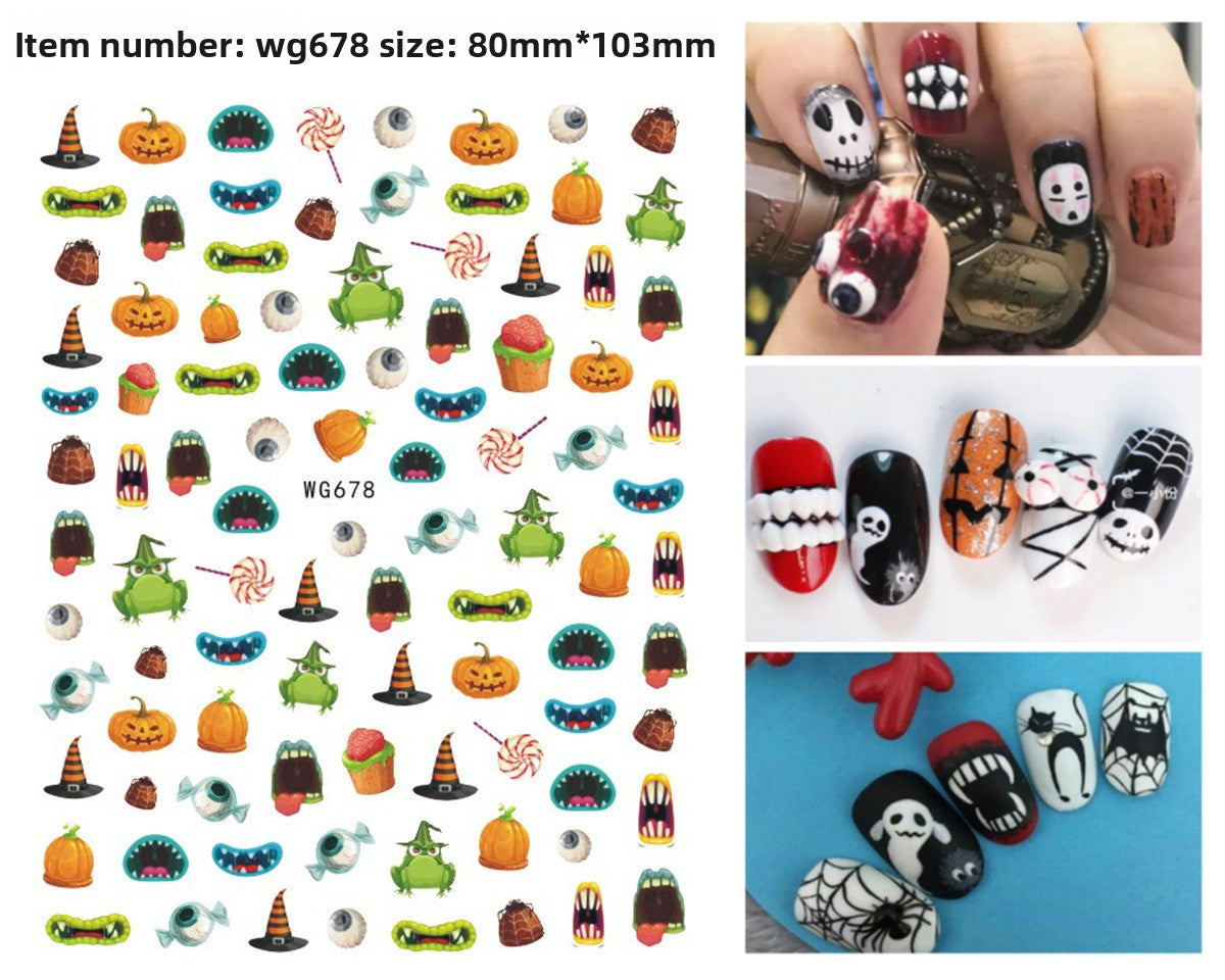 Halloween Nail Stickers - Vinyl