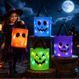 Halloween LED Light-Up Candy Bucket