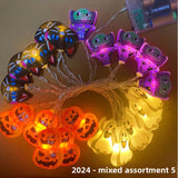 Halloween LED String Lights - Battery Box Power