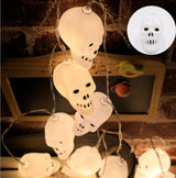Halloween LED String Lights with Pumpkin Skull Ghost Designs