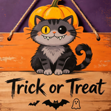 Halloween Boxwood Door Decoration