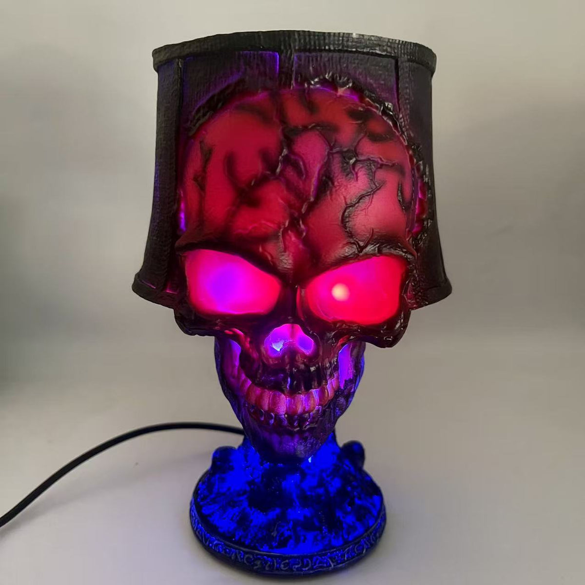 Halloween Skull LED Light Garden Decor - Resin