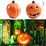 LED Halloween Pumpkin Lantern with Multiple Designs - Plastic