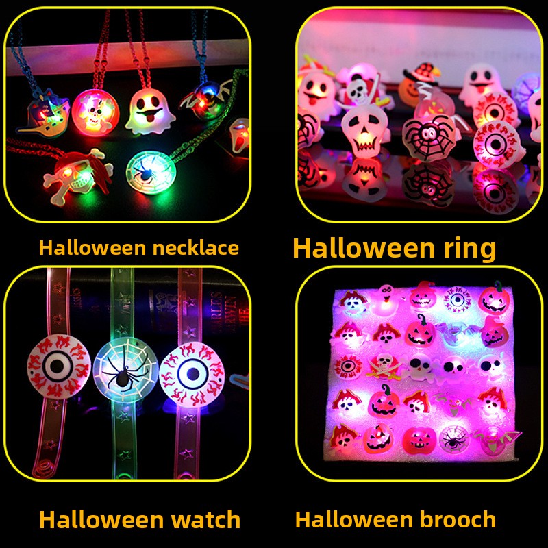 Halloween and Christmas LED Light-Up Accessories - Plastic