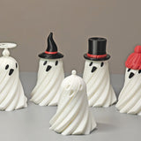 Halloween Ghost Pumpkin Wizard Tabletop Ornament - Resin