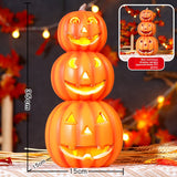 Halloween Light-Up Pumpkin Lantern - Plastic