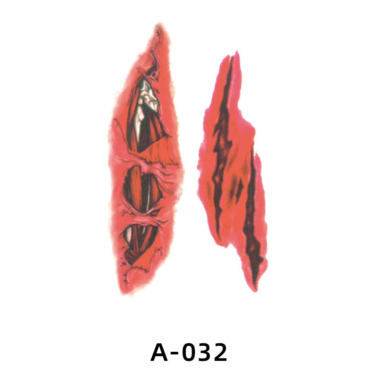 Halloween Fake Scar Tattoo Stickers