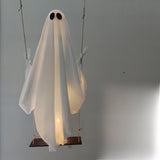 Halloween Large Hanging Swing Ghost with Lights