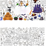 Halloween Coloring Poster for Kids