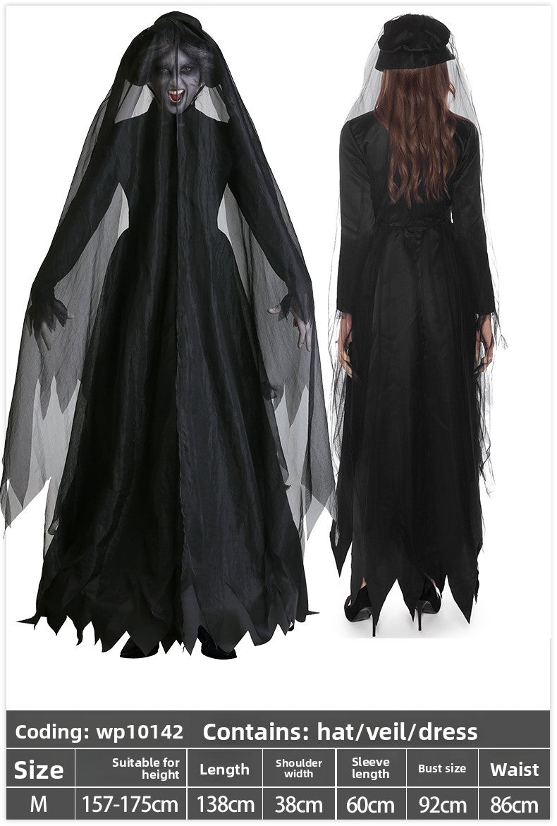 Halloween Witch Costume Dress - Cotton