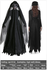Halloween Witch Costume Dress - Cotton