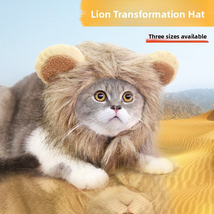 Halloween Lion Mane Hat for Dogs and Cats - Acrylic