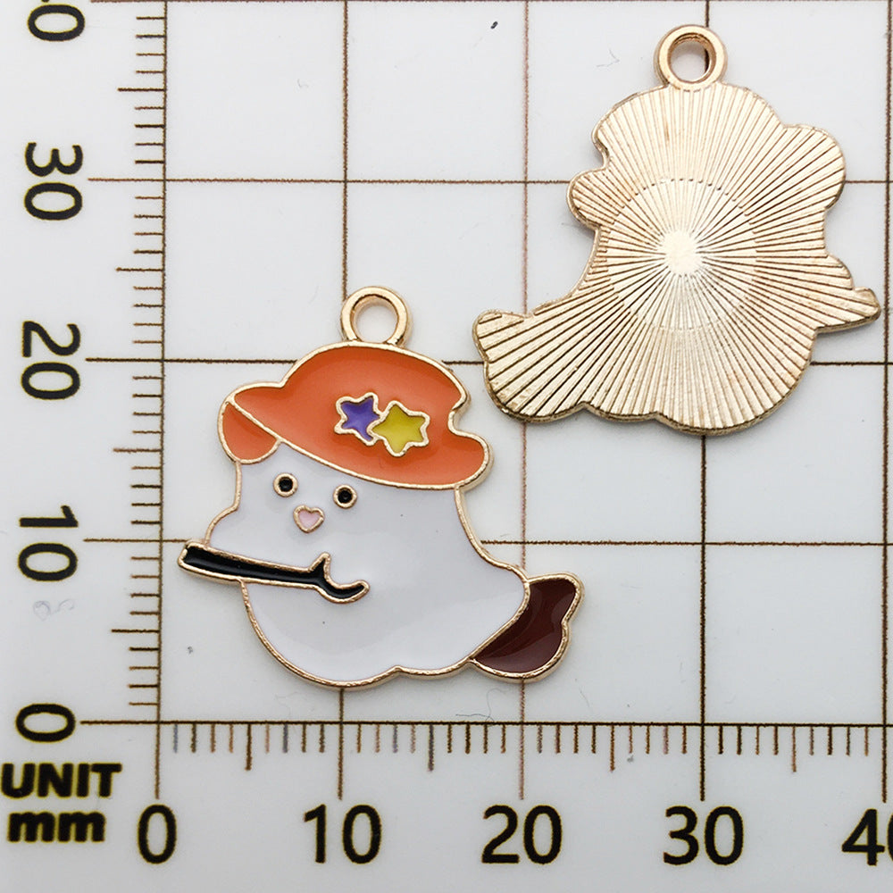 Halloween Enamel Jewelry Pendants - Alloy DIY Charms