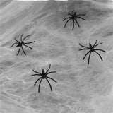 Halloween Light-Up Spider Web Decoration - Polyester
