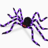 Halloween Light-Up Spider Web Decoration - Plastic