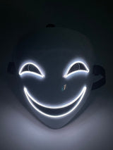 LED Glowing Anime Mask for Halloween Cosplay - Plastic